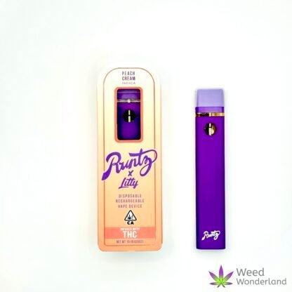 Runtz x Litty “Peach Cream” Disposable Vape