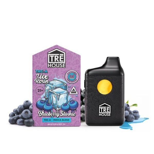 Blueberry Slushie Indica Live Rosin THCA Vape Pen