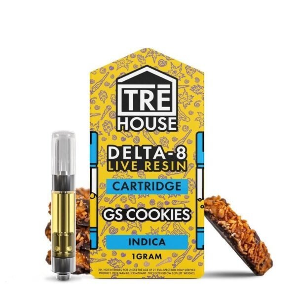 Live Resin Delta 8 Cartridge – GS Cookies – Indica 1g